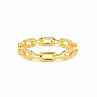 Gold Plated Link Chain Ring