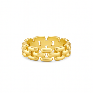 Gold Plated Tri-Chain Ring